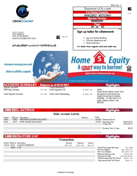 dynamic cross selling on invoice and statements